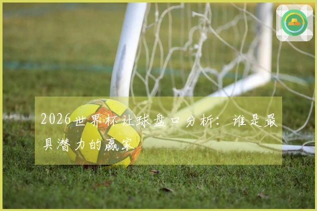 2026世界杯让球盘口分析：谁是最具潜力的赢家